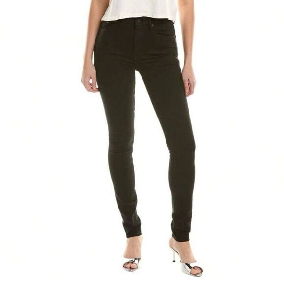 Mother Denim High Waisted Looker Skimp Black Skinny Jeans NWT Size 24 Tall - Picture 1 of 9
